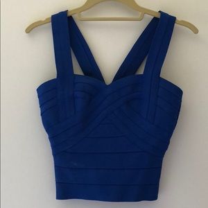 Aqua Bandage Crop Top